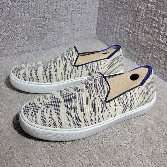 Rothy's The Sneaker Maritime Tiger Stripes Slip On Shoes Women's Multiple Sizes - Picture 7 of 16